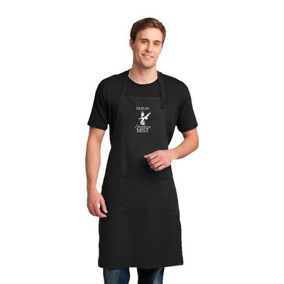 Port Authority® Easy Care Extra Long Bib Apron with Stain Release