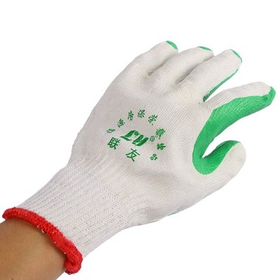 Rough Rubber Anti-slip Cotton Gloves