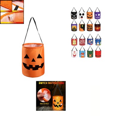 Light Up Halloween Candy Bags