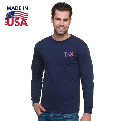 USA Made Midweight Long Sleeve Crew Tee