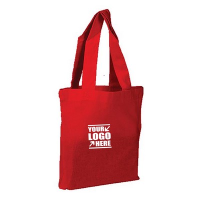 7 OZ Small Cotton Tote Bag With 12" Handle