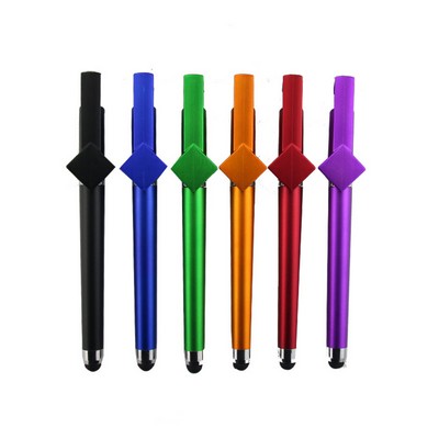 Black Ink Pen Stylus with Phone Holder Clip