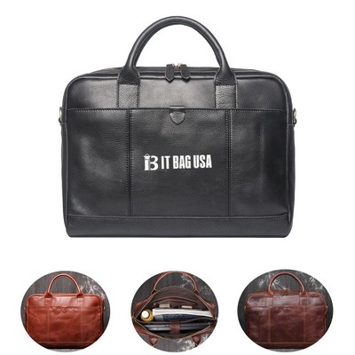 Leather Laptop Shoulder Bag