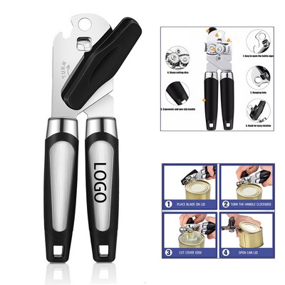 3-in-1 Manual Stainless Steel Can Opener