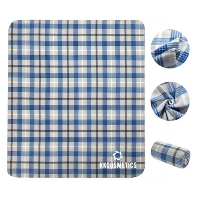 Soft Warm Plaid Fleece Throw