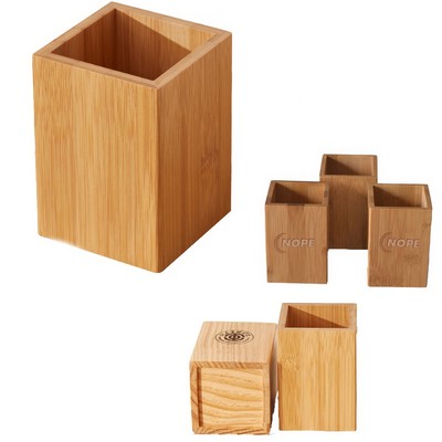 Bamboo Pen Container/Pen Holder