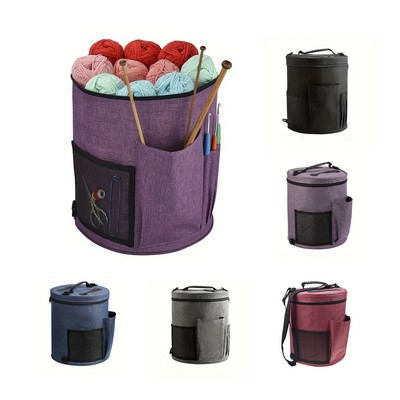 Portable Yarn Organizer Knitting Tote Storage Bag