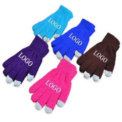 Three Fingers Custom Color Touch Secreen Gloves