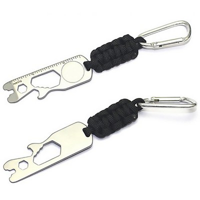 Durable Metal Survival Keychain - Your Essential Compact Tool