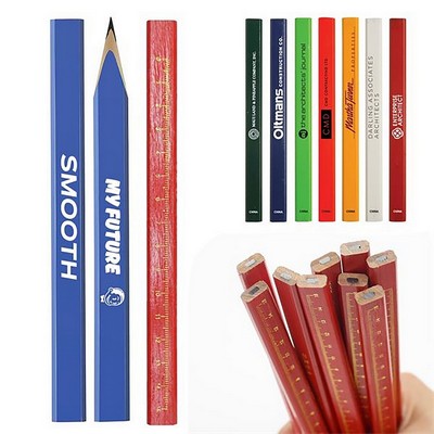 Vibrant Octagonal Carpentry Pencil with Full-Color Calibration