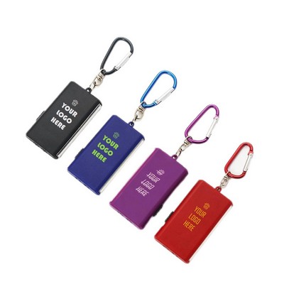 Multifunctional portable carabiners LED & COB keychain flashlight