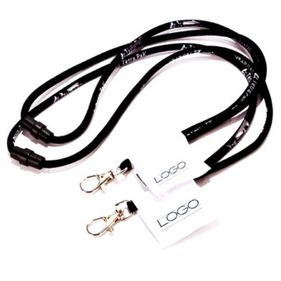 Round Tube Lanyards with Logo Label - Brand Identity