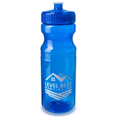 24 Oz Translucent Sports Water Bottles