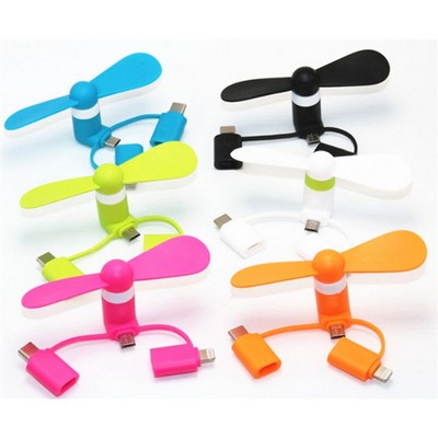 3 in 1 Mini phone Fan