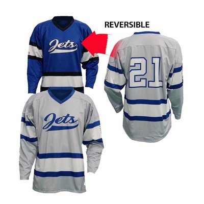 Men's Hockey Reverisble V-Neck Pinhole Polyester Jersey