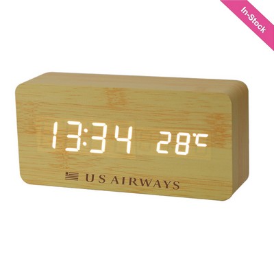 Wooden Digital Desk Clock