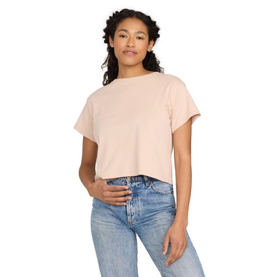 Women's Organic Baby Rib Crop Tee