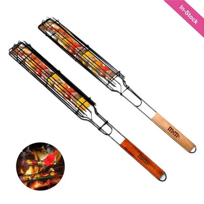 Portable Kabob Grilling Basket