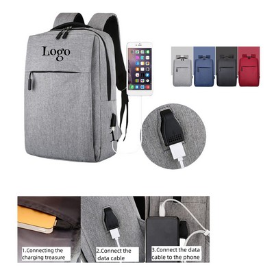 Travel Laptop Backpack with USB Charging Port