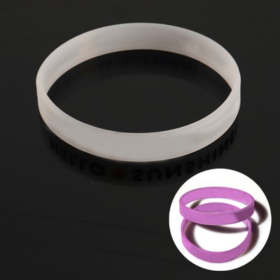 UV Awareness Bracelet w/ Debossed Logo