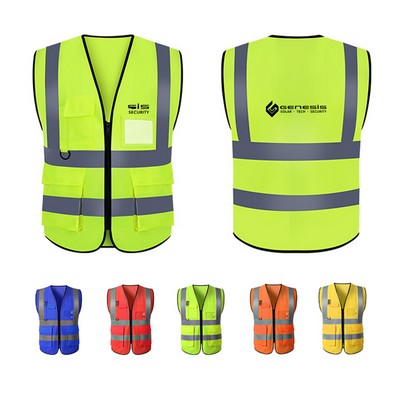 Safety Reflective Vest With Pocket