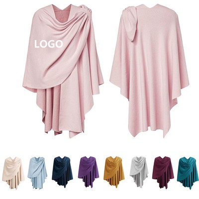 Knitted Elegant Shawls Cape