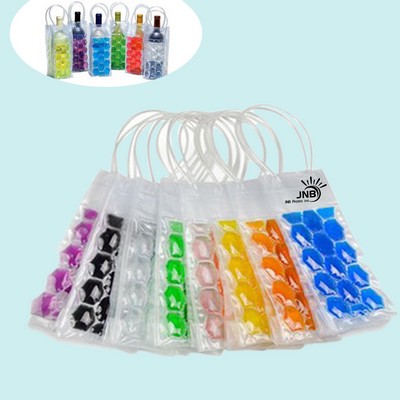 Portable Clear Wine Bottle Bag with Handles