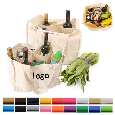 Canvas Divider Shopping Bag