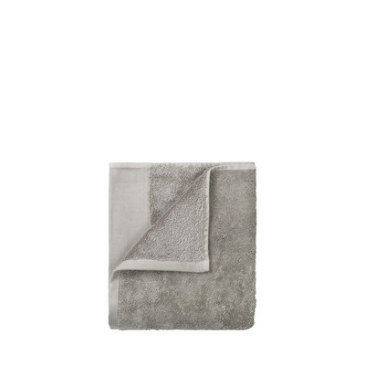 blomus Riva Satellite Taupe Gray Organic Terry Washcloths (12'' x 12'') - Set of 4