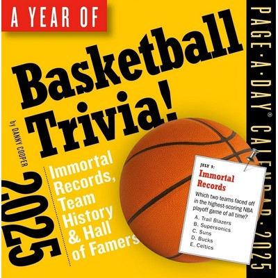 A Year of Basketball Trivia Page-A-Day® Calendar 2025 (Immortal Records, T