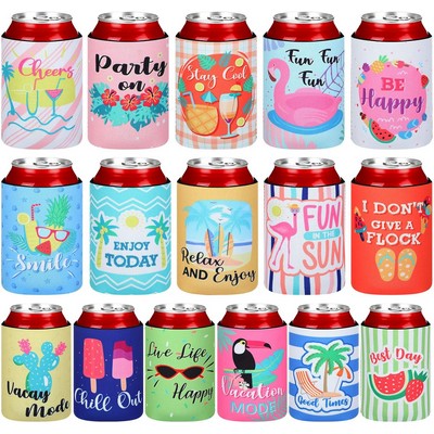 Beer Can Sleeves Neoprene Can Cooler Sleeves Funny Can Cover Insulated Beach Themed Beer Sleeve