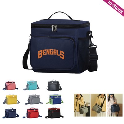 Insulated Reusable Lunch Bag with Adjustable Shoulder Strap