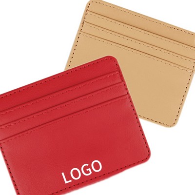 Minimalist Wallet Card Holder With Pu Material