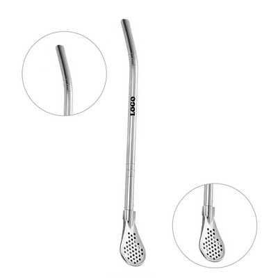 Spoon Straws 304 Stainless Steel With Filter Spoon