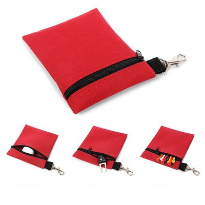 Professional Zipper Golf Tee/Ball Pouch