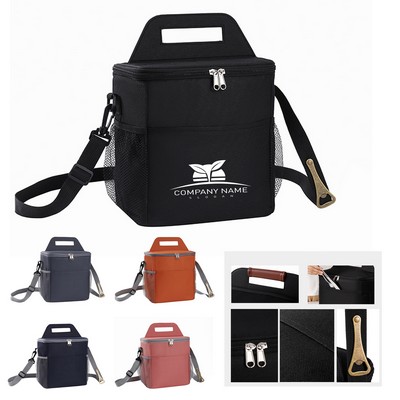 9L Custom Insulated Leakproof Lunch Cooler With Adjustable Shoulder Strap