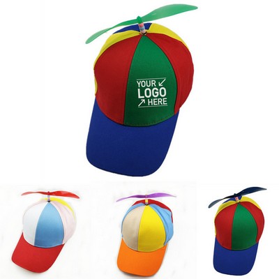 Rainbow Propeller Hat