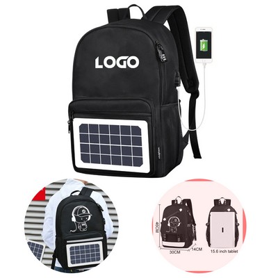 Solar USB Charging Smart Backpack