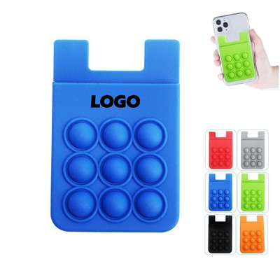 Silicone Phone Card Holder Pocket