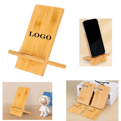 Bamboo Detachable Phone Holder