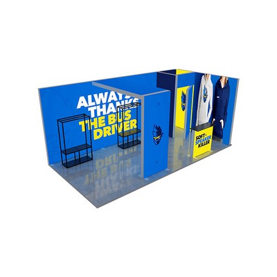 20ft Backlit Trade Show Display - Design 8 (Single Sided)