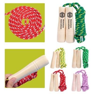 Adjustable Wooden Handle Jump Rope