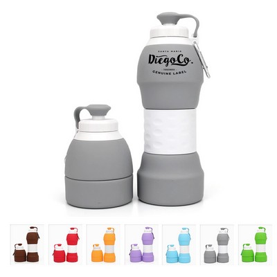 20oz Silicone Foldable Sport Bottle