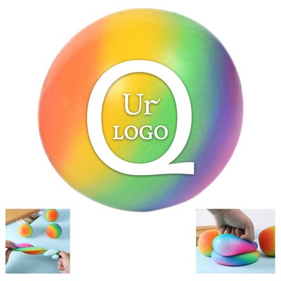 2.4 Inch Rainbow Flour Stress Relief Ball