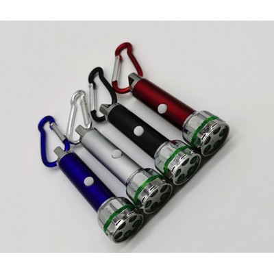 5 LED Aluminum Flashlight & Key chain