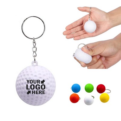 Golf Keychains Stress Ball For Party Favors