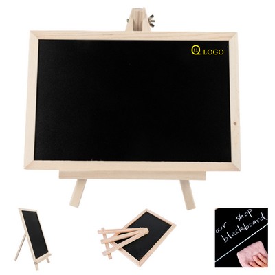 Tabletop Menu Blackboard W/Wooden Stand