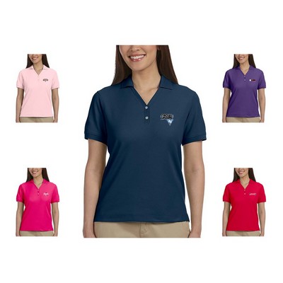 Devon & Jones Ladies' Short-Sleeve Y-Collar Polo Shirts