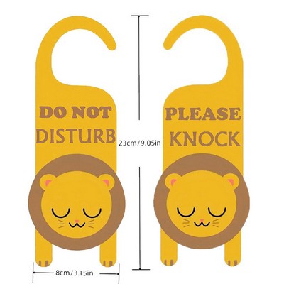 Custom Lion-Shaped PVC Door Hanger