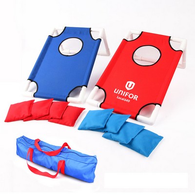 Portable PVC Framed Cornhole Game Set